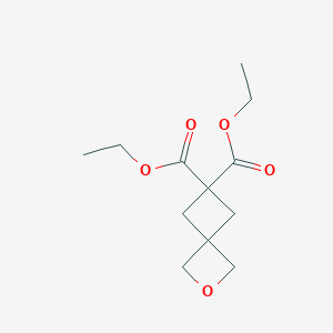 molecular formula C12H18O5 B3028674 Diethyl 2-oxaspiro[3.3]heptane-6,6-dicarboxylate CAS No. 26593-41-9