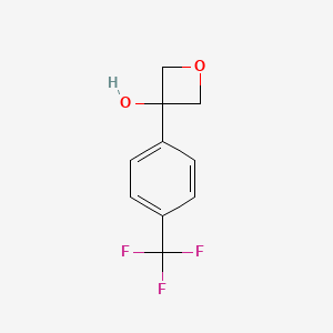 molecular formula C10H9F3O2 B3028678 3-(4-(三氟甲基)苯基)氧杂环-3-醇 CAS No. 26755-29-3