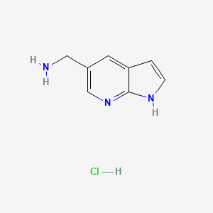 molecular formula C8H10ClN3 B3028679 1h-Pyrrolo[2,3-b]pyridin-5-ylmethanamine hydrochloride CAS No. 267876-36-8