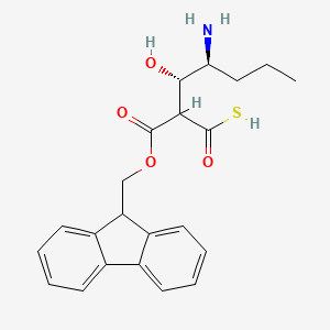 molecular formula C22H25NO4S B3028680 (3S,4S)-4-Amino-2-{[(9H-fluoren-9-yl)methoxy]carbonyl}-3-hydroxyheptanethioic S-acid CAS No. 268542-18-3