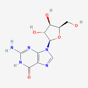 molecular formula C10H13N5O5 B3028689 9-(β-D-呋喃糖基)鸟嘌呤 CAS No. 27462-39-1