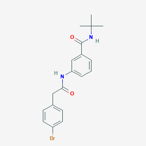 3-{[(4-bromophenyl)acetyl]amino}-N-(tert-butyl)benzamide
