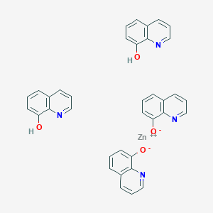 molecular formula C36H26N4O4Zn B3028692 Bis(quinolin-8-ol-N1)bis(quinolin-8-olato-N1,O8)zinc CAS No. 27677-26-5