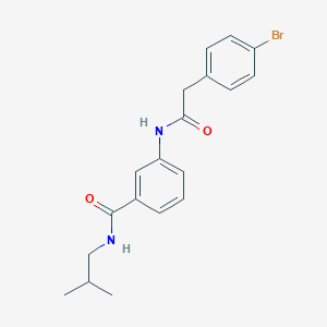 molecular formula C19H21BrN2O2 B302870 3-{[(4-bromophenyl)acetyl]amino}-N-isobutylbenzamide 