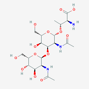 molecular formula C20H35N3O13 B3028716 GlcNAc beta(1-3)GalNAc-alpha-Thr CAS No. 286959-52-2