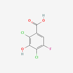 molecular formula C7H3Cl2FO3 B3028724 2,4-二氯-5-氟-3-羟基苯甲酸 CAS No. 290835-84-6