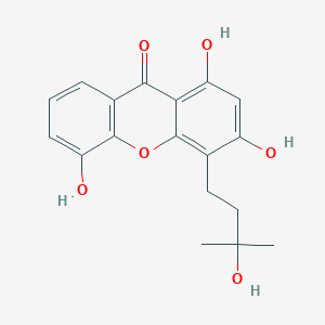 molecular formula C18H18O6 B3028737 1,3,5-三羟基-4-(3-羟基-3-甲基丁基)黄酮 CAS No. 299895-11-7
