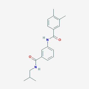 molecular formula C20H24N2O2 B302874 N-{3-[(isobutylamino)carbonyl]phenyl}-3,4-dimethylbenzamide 