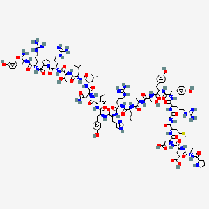 molecular formula C134H206N40O35S B3028741 (Leu31,pro34)-neuropeptide Y (13-36) (human, rat) CAS No. 302798-54-5