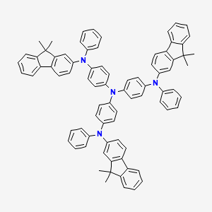molecular formula C81H66N4 B3028742 Tris[4-[N-(9,9-dimethyl-9H-fluorene-7-yl)anilino]phenyl]amine CAS No. 303111-06-0