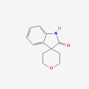 molecular formula C12H13NO2 B3028745 2',3',5',6'-四氢螺[吲哚-3,4'-吡喃]-2-酮 CAS No. 304876-29-7