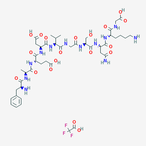 molecular formula C45H67F3N12O19 B3028755 Amyloid b-Protein (20-29) Trifluoroacetate CAS No. 311818-43-6