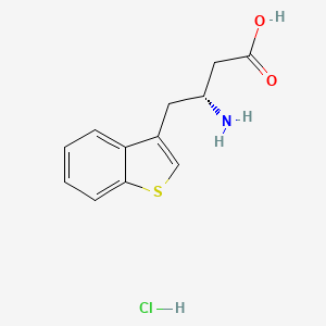 molecular formula C12H14ClNO2S B3028801 (R)-3-Amino-4-(3-benzothienyl)butanoic acid hydrochloride CAS No. 331847-10-0