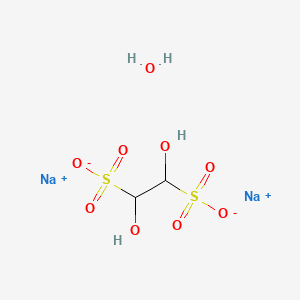 molecular formula C2H6Na2O9S2 B3028803 Disodium 1,2-dihydroxy-1,2-ethanedisulfonate monohydrate CAS No. 332360-05-1