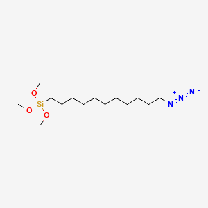 molecular formula C14H31N3O3Si B3028806 (11-叠氮十一烷基)三甲氧基硅烷 CAS No. 334521-23-2