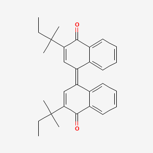 molecular formula C30H32O2 B3028807 3,3'-二叔戊基-4H,4'H-[1,1'-联萘亚甲基]-4,4'-二酮 CAS No. 334634-19-4