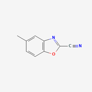 molecular formula C9H6N2O B3028812 5-Methyl-benzooxazole-2-carbonitrile CAS No. 33652-90-3