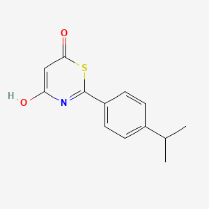 molecular formula C13H13NO2S B3028813 4-羟基-2-(4-异丙基苯基)-6H-1,3-噻嗪-6-酮 CAS No. 338400-11-6