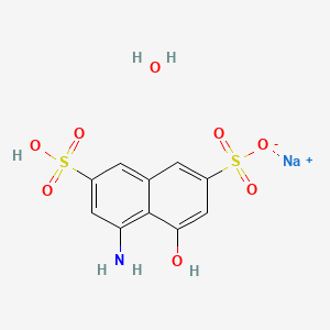 molecular formula C10H10NNaO8S2 B3028820 8-Amino-1-Naphthol-3,6-Disulfonic Acid Monosodium Salt Monohydrate CAS No. 343321-59-5