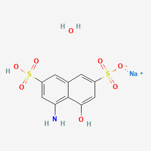 molecular formula C10H11NNaO8S2 B3028820 8-氨基-1-萘酚-3,6-二磺酸钠盐一水合物 CAS No. 343321-59-5