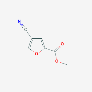 molecular formula C7H5NO3 B3028851 4-氰基呋喃-2-甲酸甲酯 CAS No. 357289-65-7
