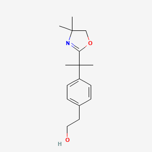 molecular formula C16H23NO2 B3028855 2-[4-[1-(4,4-二甲基-5H-恶唑-2-基)-1-甲基-乙基]苯基]乙醇 CAS No. 361382-26-5
