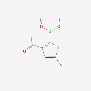 molecular formula C6H7BO3S B3028857 3-甲酰基-5-甲基-2-噻吩硼酸 CAS No. 36155-76-7