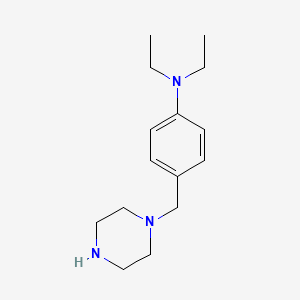 molecular formula C15H25N3 B3028859 二乙基-(4-哌嗪-1-基甲基-苯基)-胺 CAS No. 362054-66-8