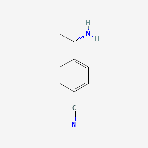 molecular formula C9H10N2 B3028861 (S)-4-(1-aminoethyl)benzonitrile CAS No. 36244-70-9