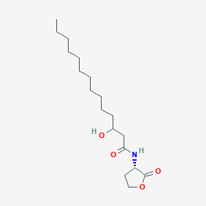 molecular formula C18H33NO4 B3028865 3-Hydroxy-N-[(3S)-2-oxooxolan-3-yl]tetradecanamide CAS No. 364749-99-5