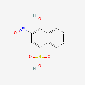 molecular formula C10H7NO5S B3028871 1-Naphthalenesulfonic acid, 4-hydroxy-3-nitroso- CAS No. 3682-32-4