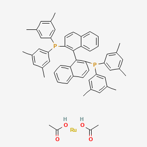 molecular formula C56H56O4P2Ru B3028886 (S)-Ru(OAc)2(DM-BINAP) CAS No. 374067-49-9