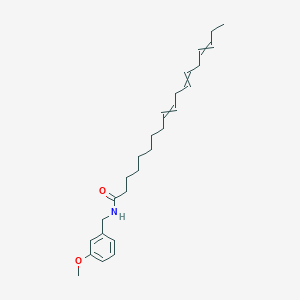 molecular formula C26H39NO2 B3028903 N-3-甲氧基苄基-9Z,12Z,15Z-十八碳三烯酰胺 CAS No. 383715-23-9