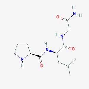molecular formula C13H24N4O3 B3028924 H-脯氨酸-D-亮氨酸-甘氨酸-NH2 CAS No. 39705-60-7