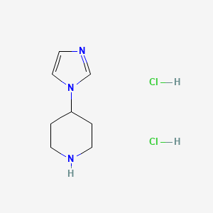 molecular formula C8H15Cl2N3 B3028931 4-(1H-咪唑-1-基)哌啶二盐酸盐 CAS No. 403492-40-0
