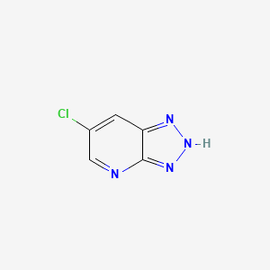 molecular formula C5H3ClN4 B3028941 6-Chloro-1H-[1,2,3]triazolo[4,5-b]pyridine CAS No. 408314-14-7