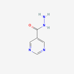 molecular formula C5H6N4O B3028944 嘧啶-5-甲酰肼 CAS No. 40929-42-8