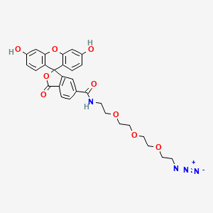 molecular formula C29H28N4O9 B3028949 6-FAM-PEG3-叠氮化物 CAS No. 412319-45-0