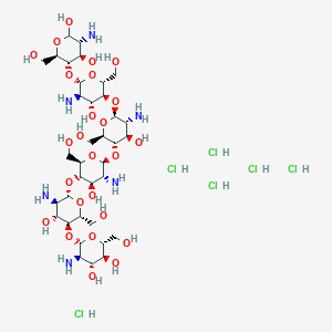 molecular formula C36H74Cl6N6O25 B3028957 壳寡糖六盐酸盐 CAS No. 41708-95-6