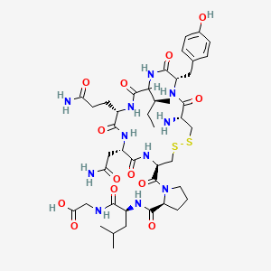 molecular formula C43H65N11O13S2 B3028960 催产素(游离酸) CAS No. 4248-64-0
