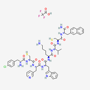 molecular formula C60H72ClF3N12O10S2 B3028962 三氟乙酸BIM-23627 CAS No. 429619-37-4