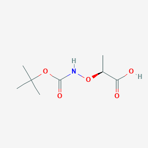 molecular formula C8H15NO5 B3028963 (2S)-2-[(2-methylpropan-2-yl)oxycarbonylamino]oxypropanoic acid CAS No. 42989-92-4