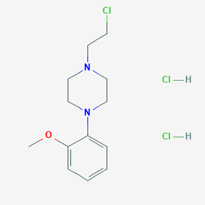 molecular formula C13H21Cl3N2O B3028964 1-(2-Chloroethyl)-4-(2-methoxyphenyl)piperazine dihydrochloride CAS No. 43091-72-1