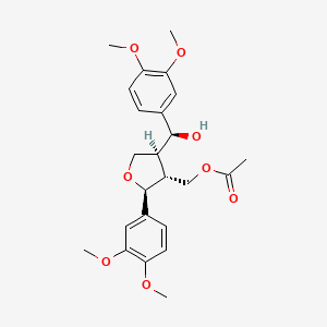 molecular formula C24H30O8 B3028981 9-O-Acetyl-fargesol CAS No. 449172-61-6
