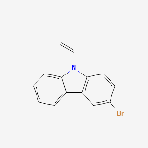 molecular formula C14H10BrN B3028994 9H-Carbazole, 3-bromo-9-ethenyl-, homopolymer CAS No. 46499-01-8