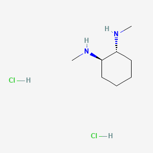 molecular formula C8H19ClN2 B3029004 （1R,2R）-N1,N2-二甲基环己烷-1,2-二胺二盐酸盐 CAS No. 473918-41-1