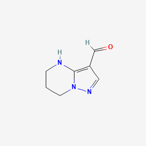 molecular formula C7H9N3O B3029007 4,5,6,7-Tetrahydropyrazolo[1,5-a]pyrimidine-3-carbaldehyde CAS No. 474957-13-6