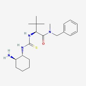 B3029018 (S)-2-[[(1R,2R)-2-Aminocyclohexyl]thioureido]-N-benzyl-N,3,3-trimethylbutanamide CAS No. 479423-21-7