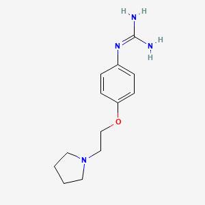 molecular formula C13H20N4O B3029019 1-(4-(2-(Pyrrolidin-1-yl)ethoxy)phenyl)guanidine CAS No. 48174-99-8