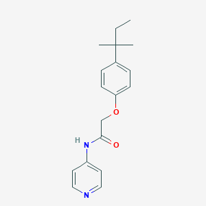 molecular formula C18H22N2O2 B302902 2-(4-tert-pentylphenoxy)-N-(4-pyridinyl)acetamide 